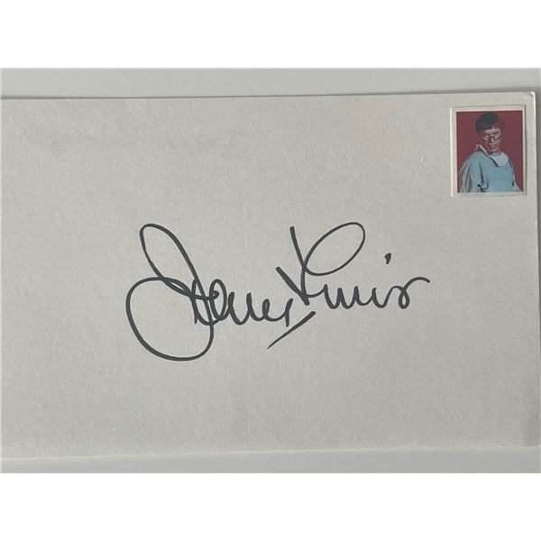 Actor Jerry Lewis autograph note