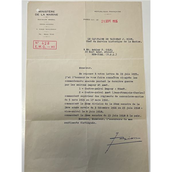1935 French republic letter