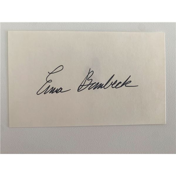 Erma Bombeer signature cut