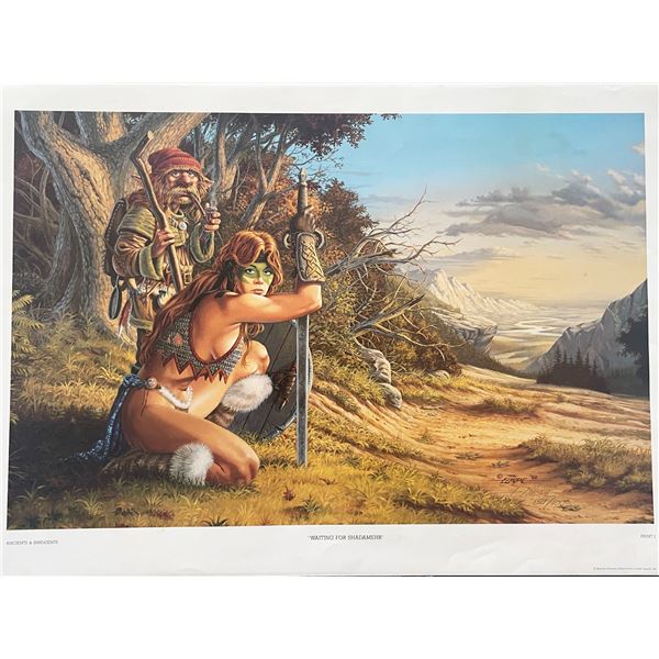 Ancients & Innocents - Waiting For Shadamehr Artwork  by Larry Elmore