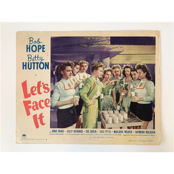 Let's Face It original 1943 vintage lobby card