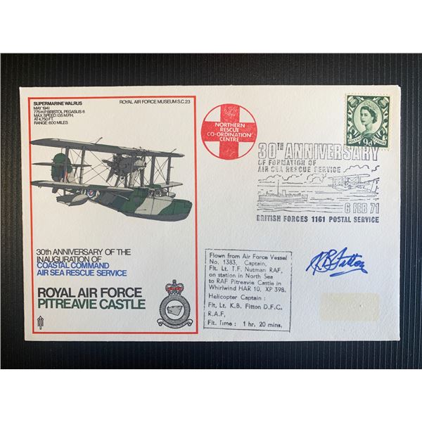 Keith B Fitton signed first day cover