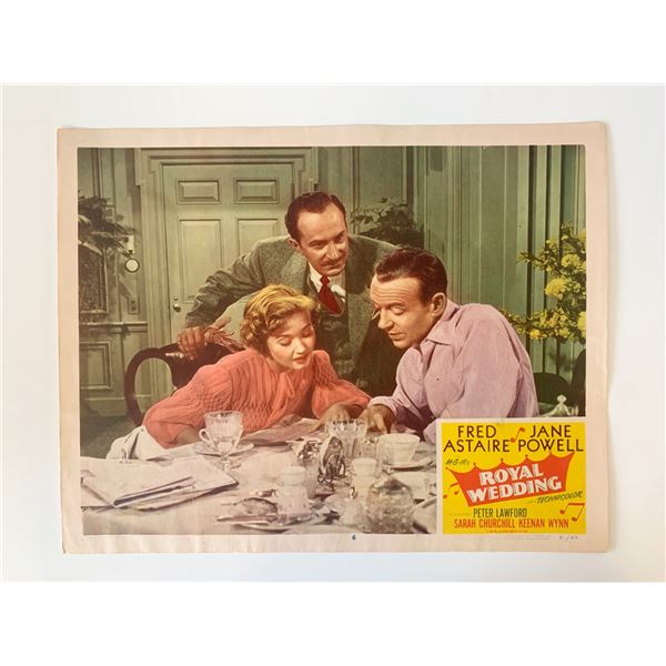 Royal Wedding original 1951 vintage lobby card