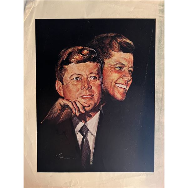 John F. Kennedy print. 11x14 inches
