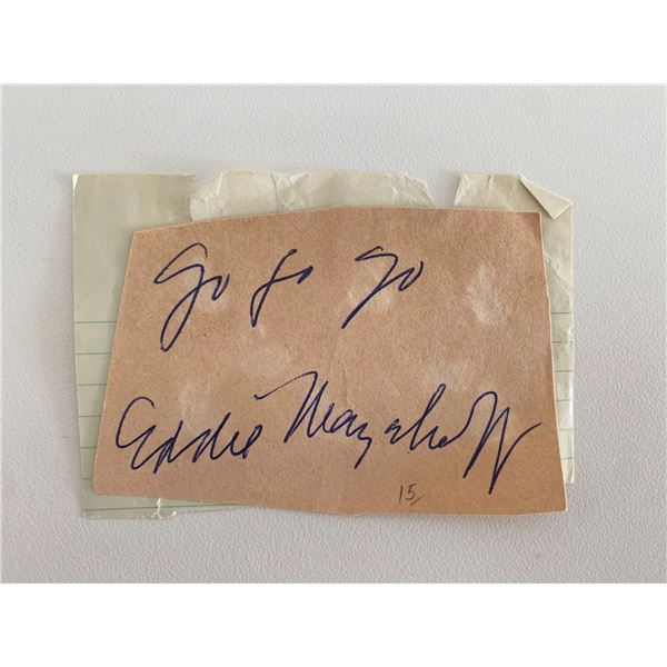 Eddie Mayehoff original signature