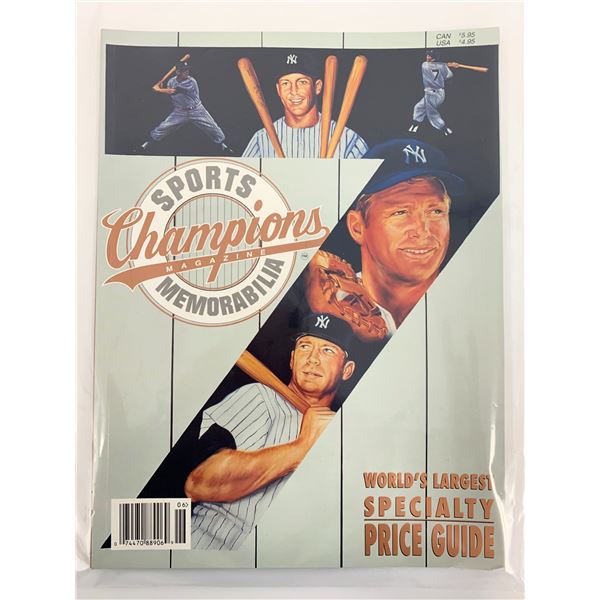 Champion Sports Memorabilia Magazine Mickey Mantle Yankees