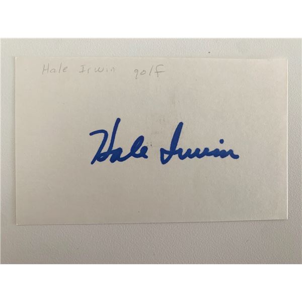 Hale Irwin original signature