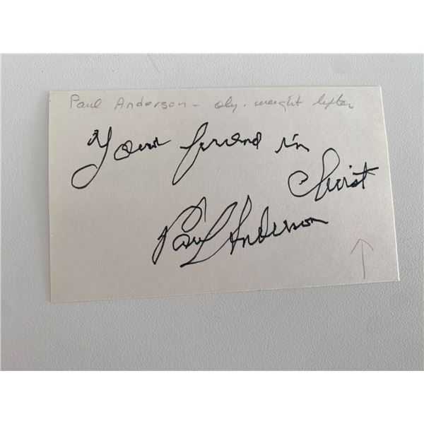 Sherlock Holmes Paul Anderson original signature