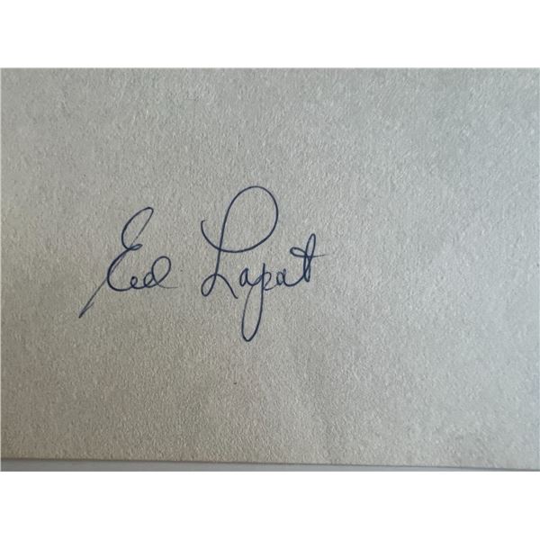 Ed Lopat original signature