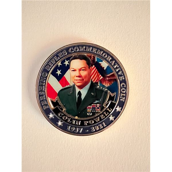 Colin Powell commemorative coin. 2 inches