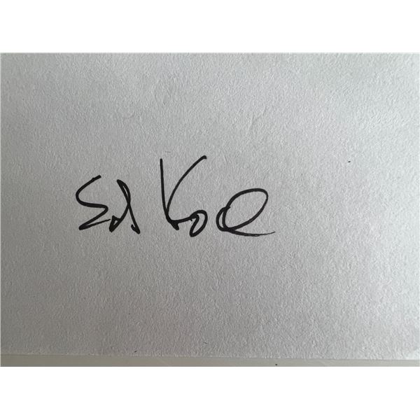 Ed Koch original signature