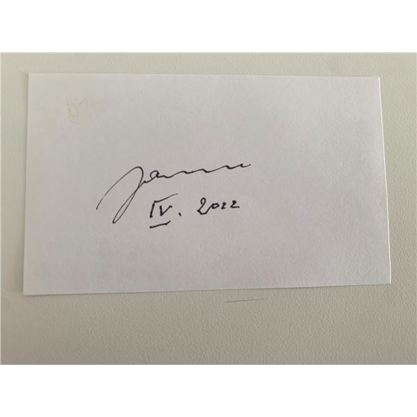 General Wojciech Jaruzelski original signature