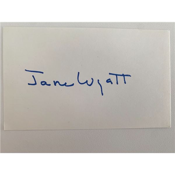 Father Knows Best Jane Wyatt original signature