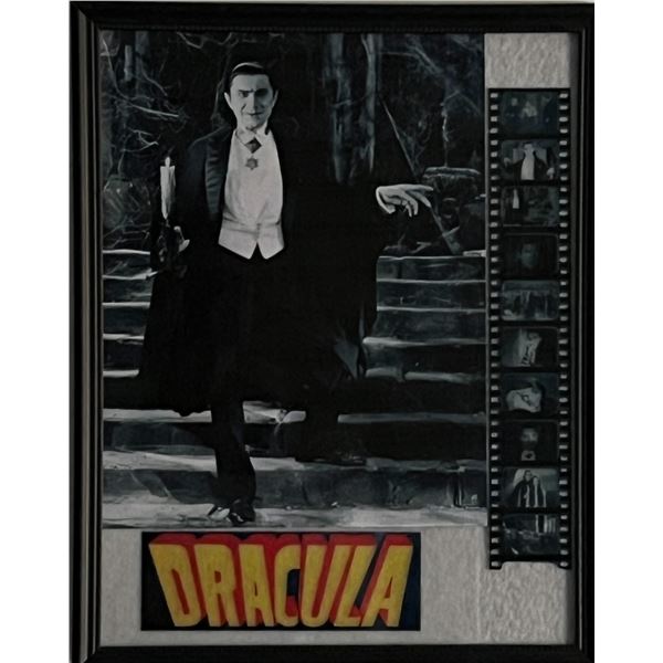 Dracula custom framed print with film slide. 11x14 inches