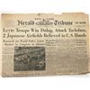 Image 1 : WWII 1944 New York Herald Tribune Original Vintage Newspaper