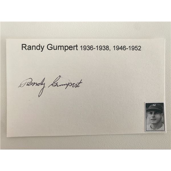 Randy Gumpert original signature