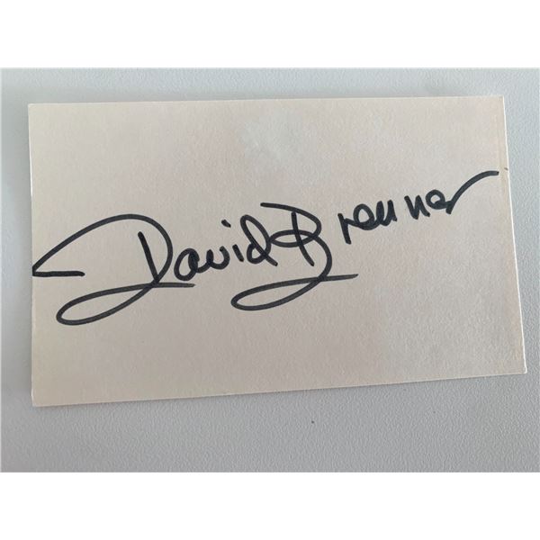 Comedian David Brenner original signature