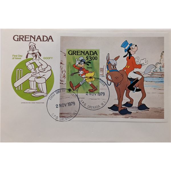 Grenada 1979 Goofy Disney First Day Cover
