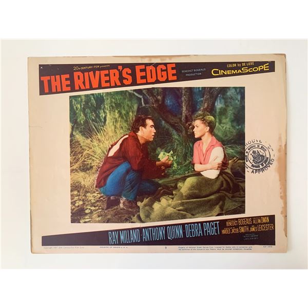 The River's Edge original 1957 vintage lobby card