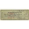 Image 1 : Former United States Chairman of the Joint Chiefs of Staff Lyman Lemnitzer signed check