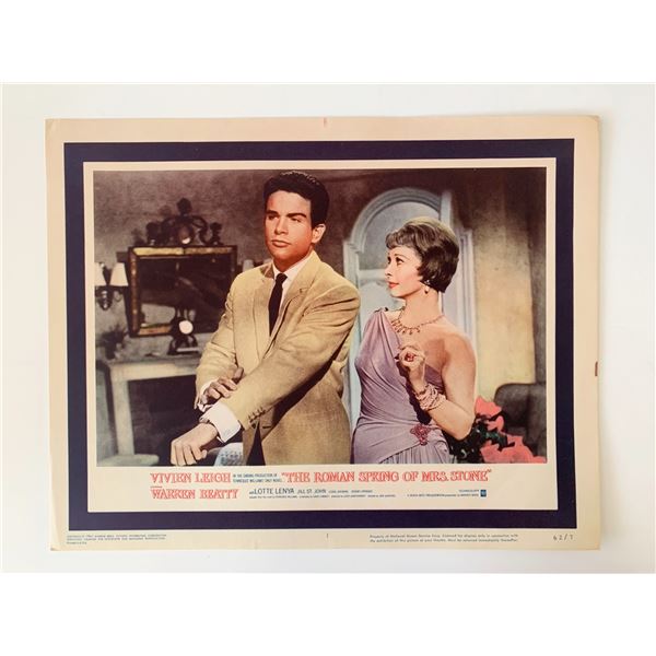 The Roman Spring of Mrs. Stone original 1962 vintage lobby card