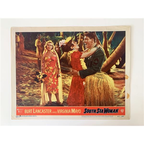 South Sea Woman original 1953 vintage lobby card