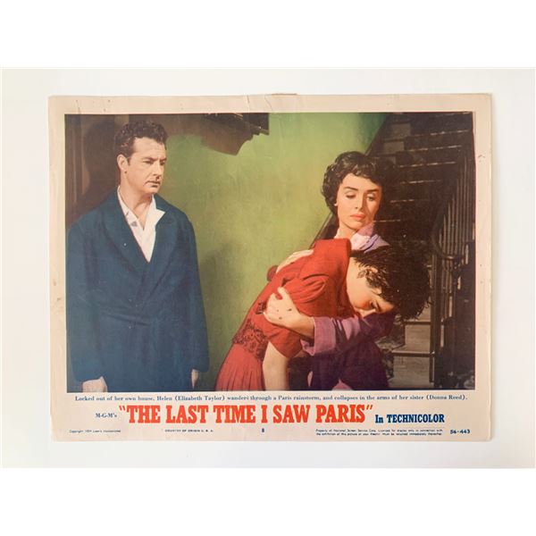 The Last Time I Saw Paris original 1954 vintage lobby card