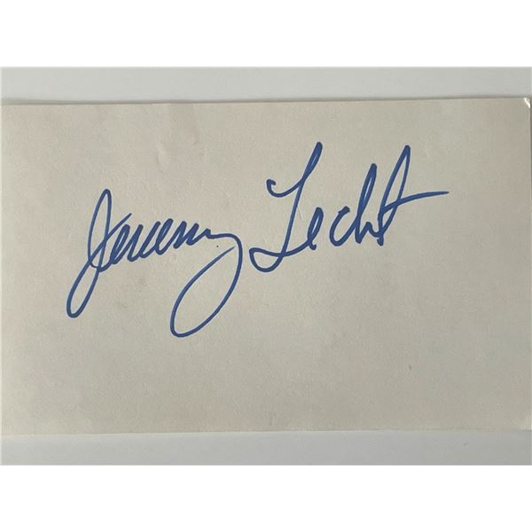 Jeremy Licht original signature