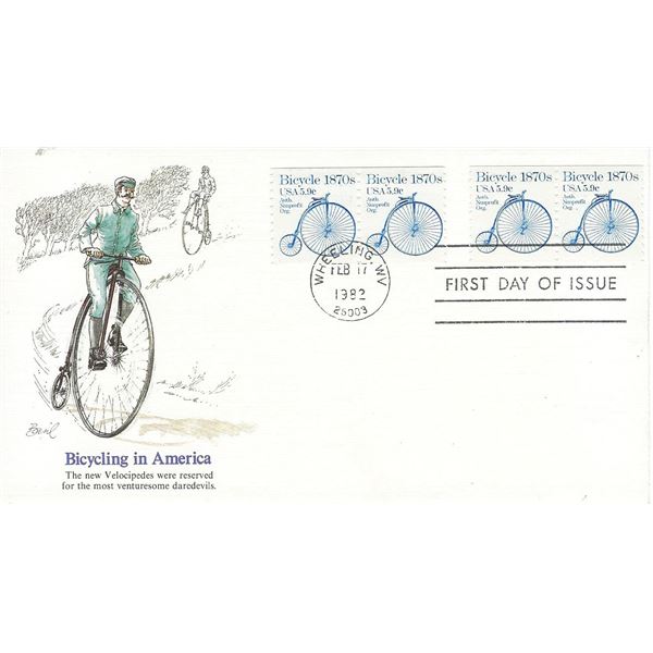 Bicycling in America FDC