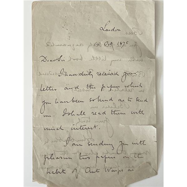 1875 signed letter