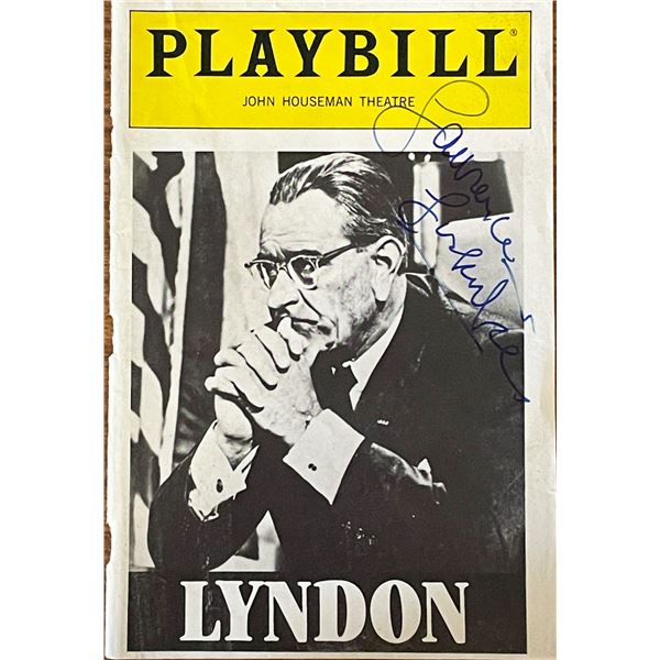 Lyndon Laurence Luckinbill signed Playbill cover