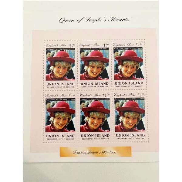 Lady Diana commemorative stamp set
