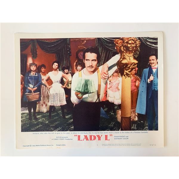 Lady L original 1966 vintage lobby card