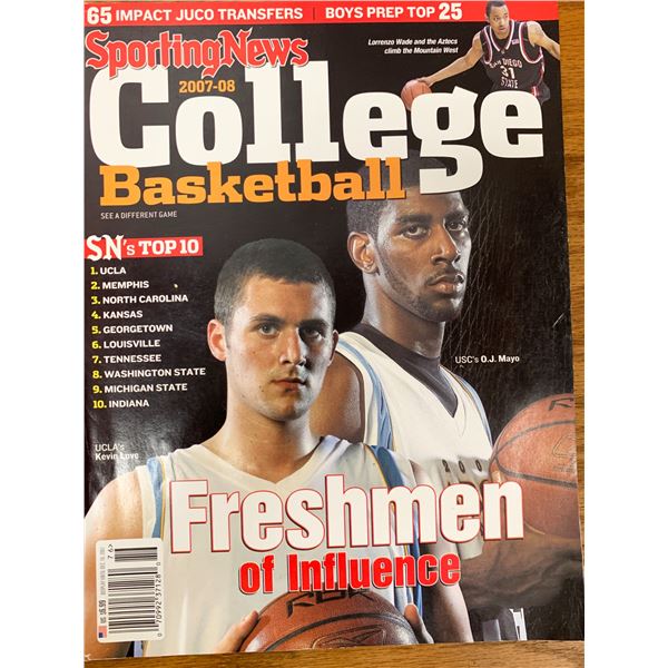 Sporting News Magazine  2007-08 College Basketball Issue