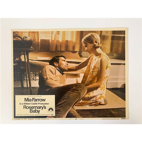Rosemary's Baby original 1968 vintage lobby card