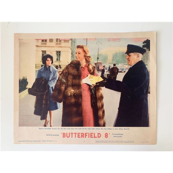 Butterfield 8 original 1960 vintage lobby card