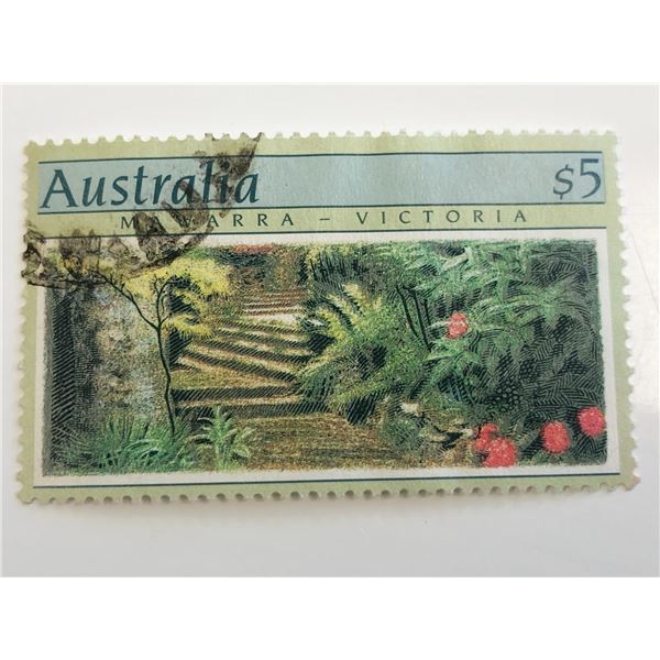 1989 Australia  $5 Mawarra Victoria Garden Landscape Stamp