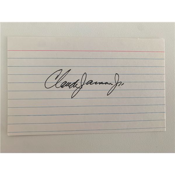 Claude Jarman Jr. original signature