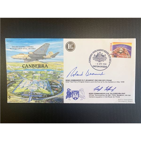 Roland P Beamont and G M Telford signed first day cover