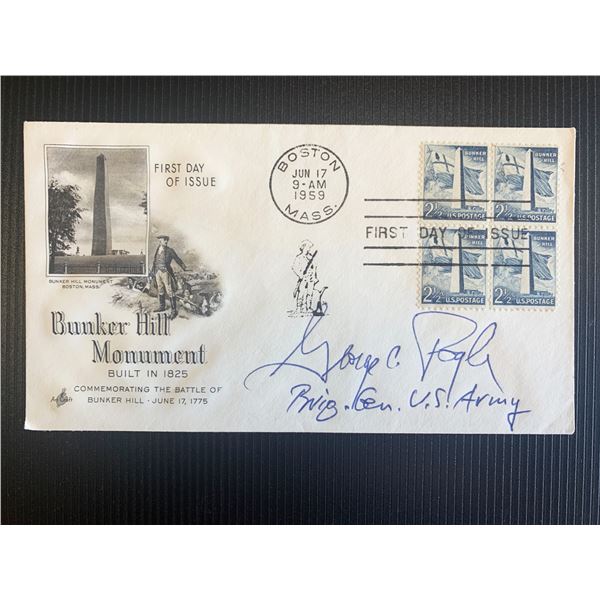 George C Fogle signed first day cover