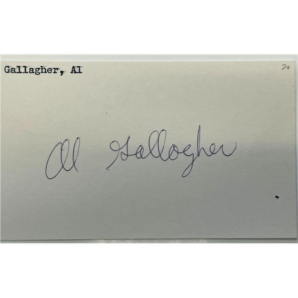 Al Gallagher autograph note