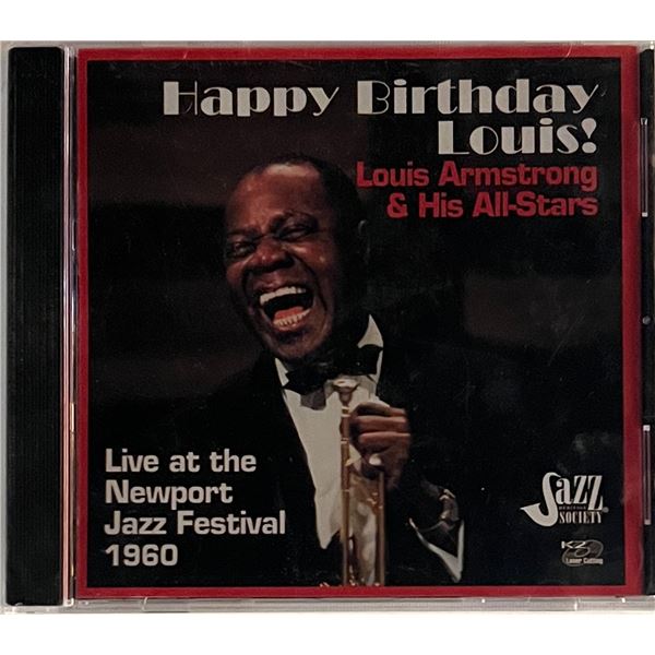 Louis Armstrong Happy Birthday Louis CD. 5x6 inches
