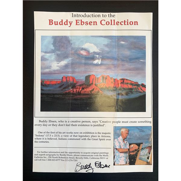 Buddy Ebsen Signed Promotional Page
