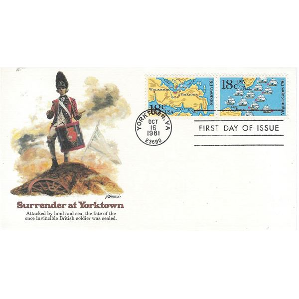 Surrender at Yorktown FDC