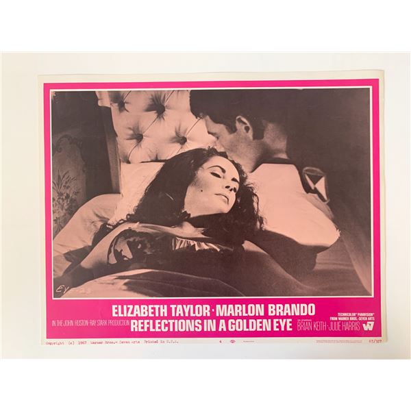 Reflections in a Golden Eye original 1967 vintage lobby card