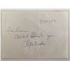 Image 1 : Actress Phyllis Brooks signed note