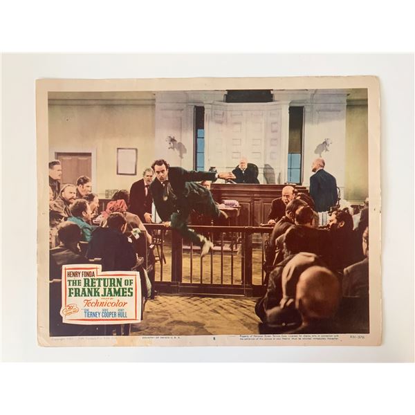 The Return of Frank James original 1940 vintage lobby card