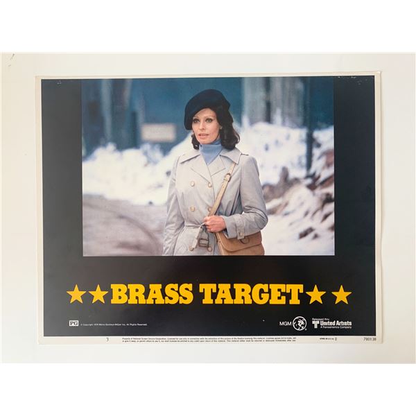 Brass Target original 1978 vintage lobby card
