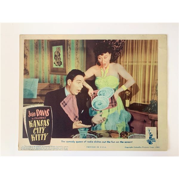 Kansas City Kitty original 1944 vintage lobby card