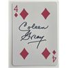 Image 1 : Actress Coleen Gray signed playing card